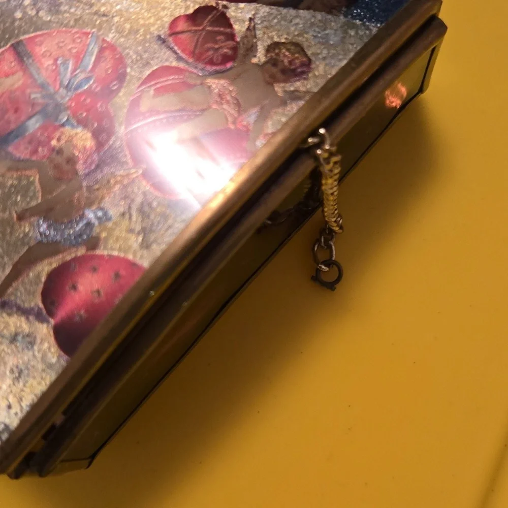 Vintage Decorative Box with Cherub Design